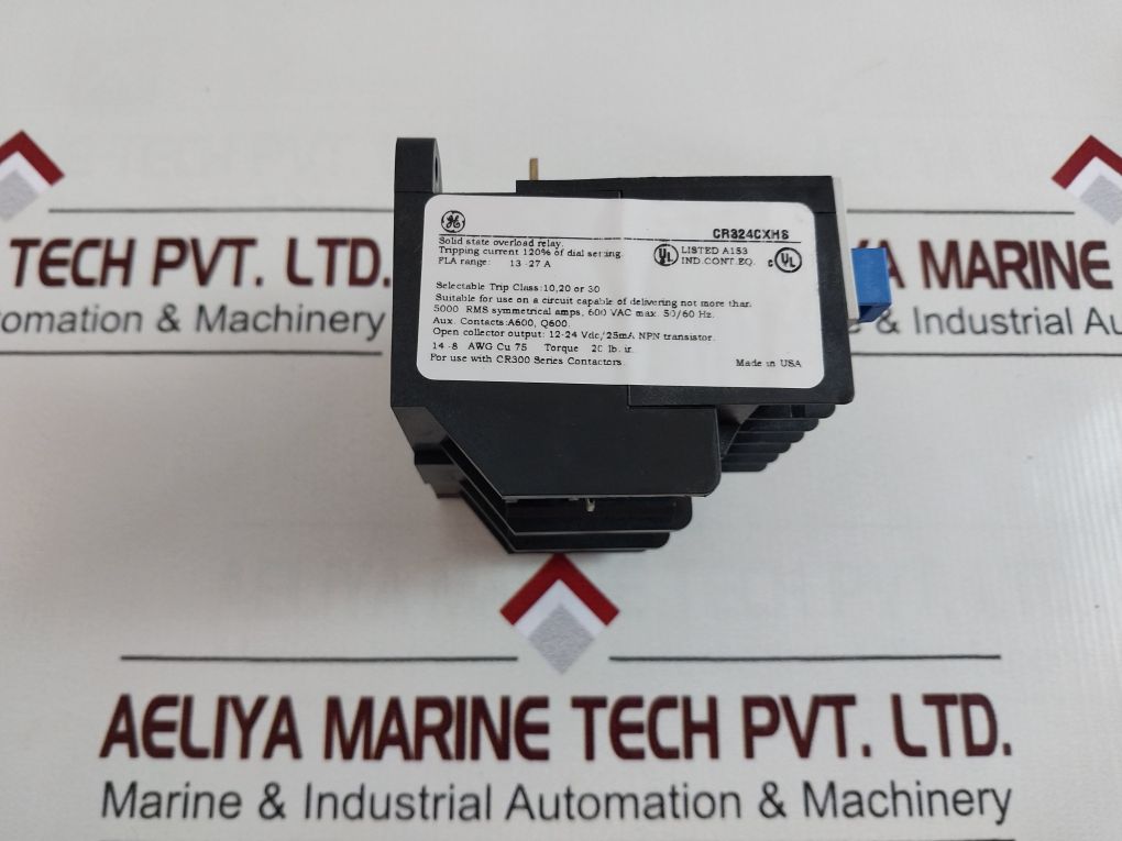 General Electric Cr324Cxhs Solid State Overload Relay 13-27 A