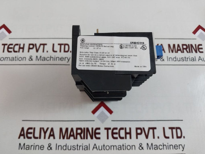 General Electric Cr324Cxhs Solid State Overload Relay 13-27 A