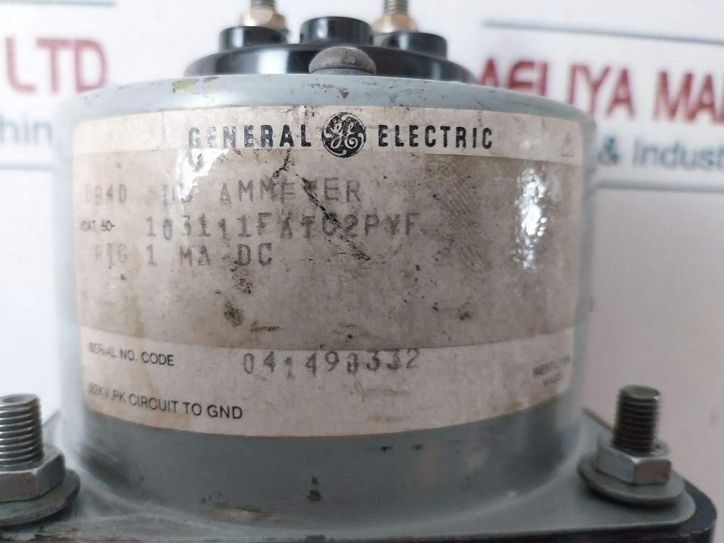 General Electric Db40 Dc Ammeter 0-2500 Ac Kilowatts
