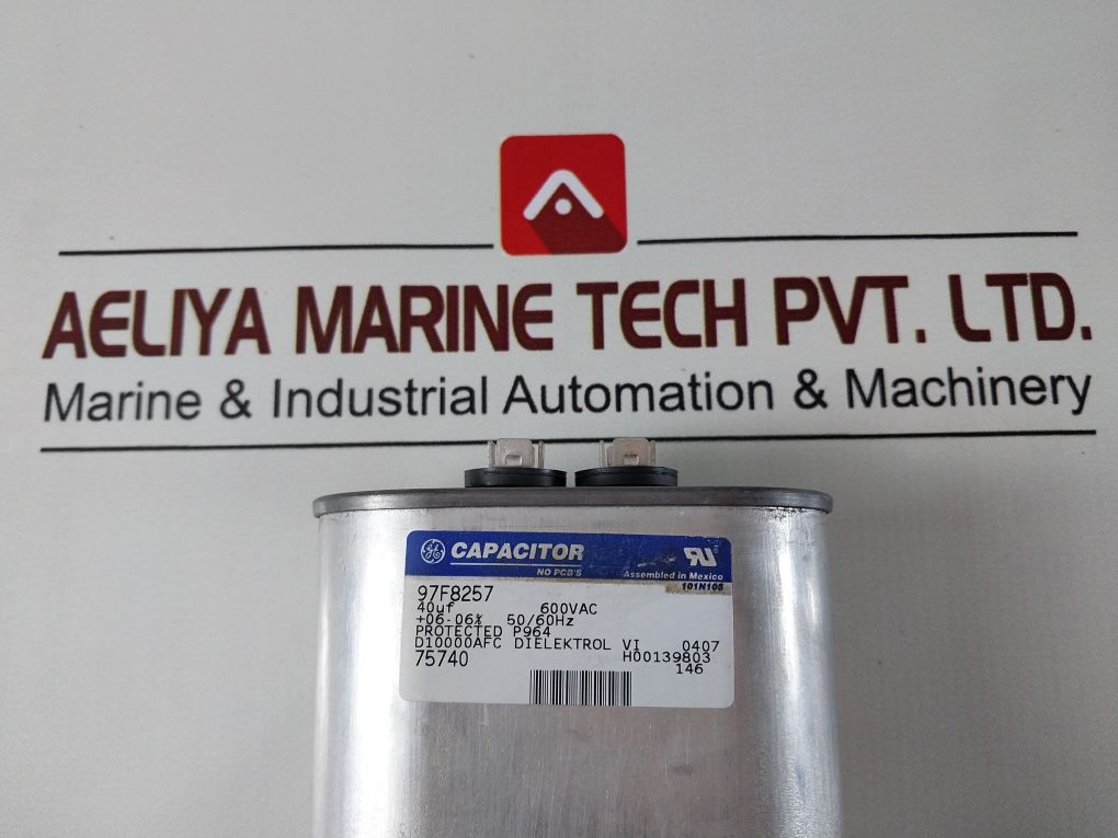 General Electric 97F8257 Film Capacitor 40 Uf 600Vac