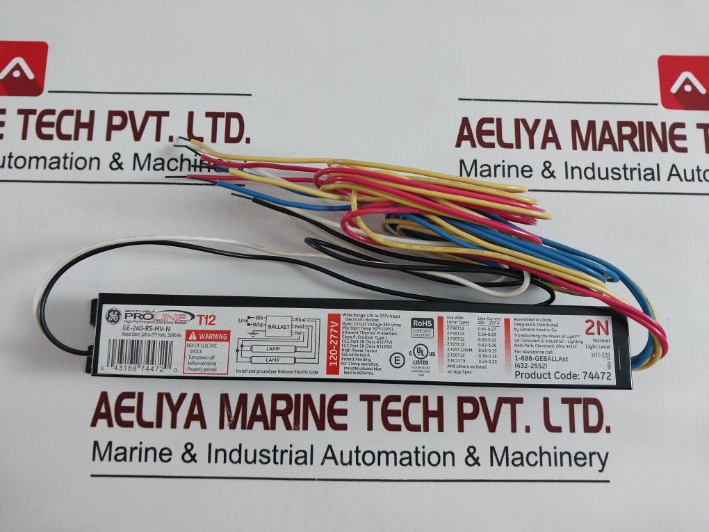 General Electric Ge-240-rs-mv-n Electronic Ballast