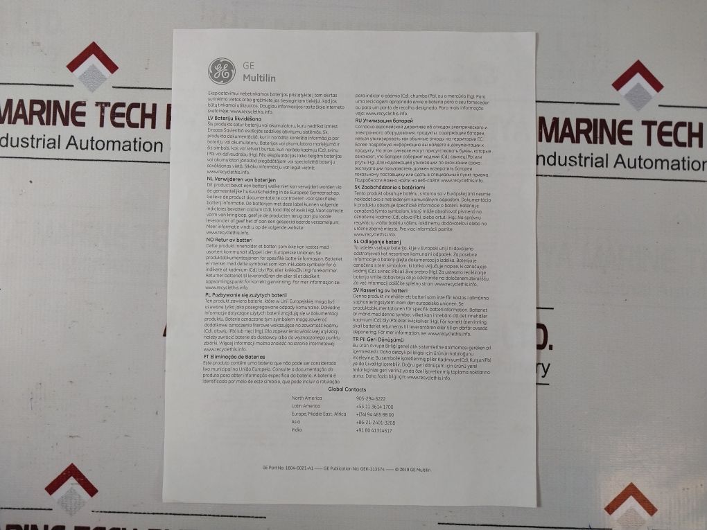 General Electric L90 Line Current Differential System L90N03Hklf8Lh6Dl67N6Csxxux
