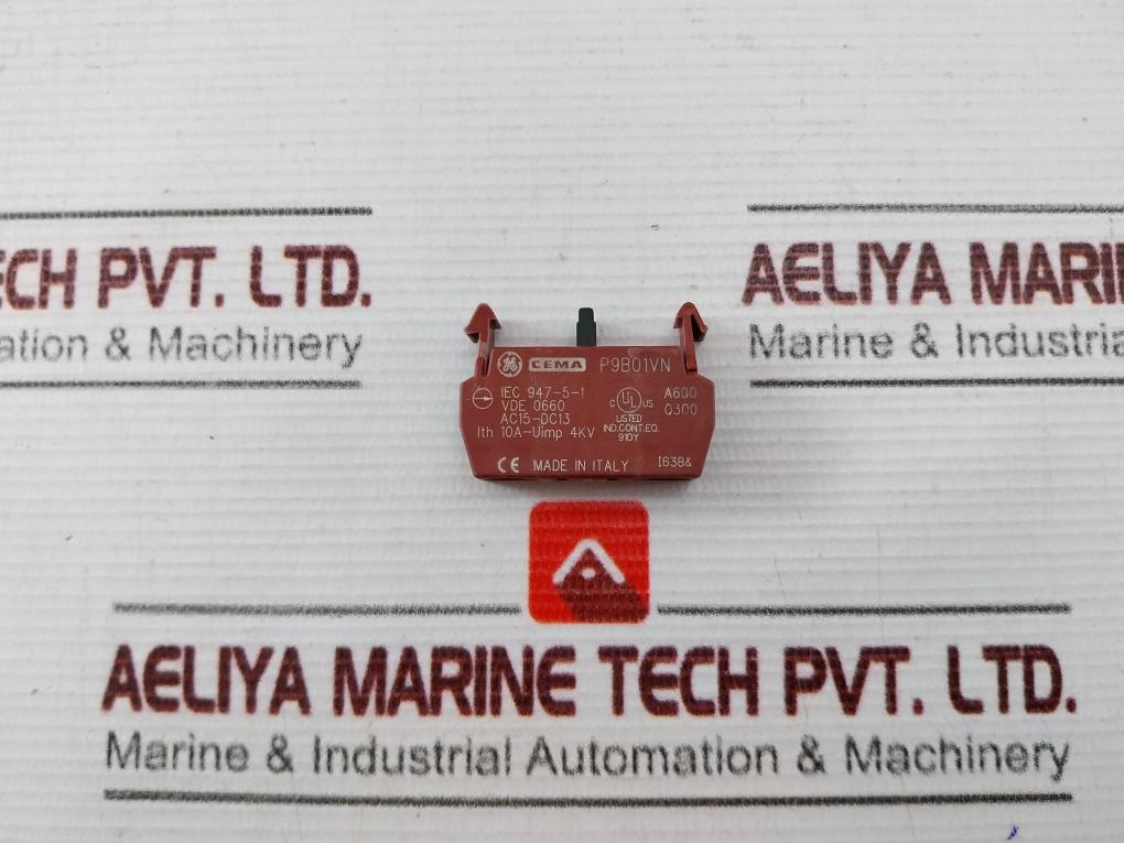 General Electric P9B01Vn Contact Block 10A