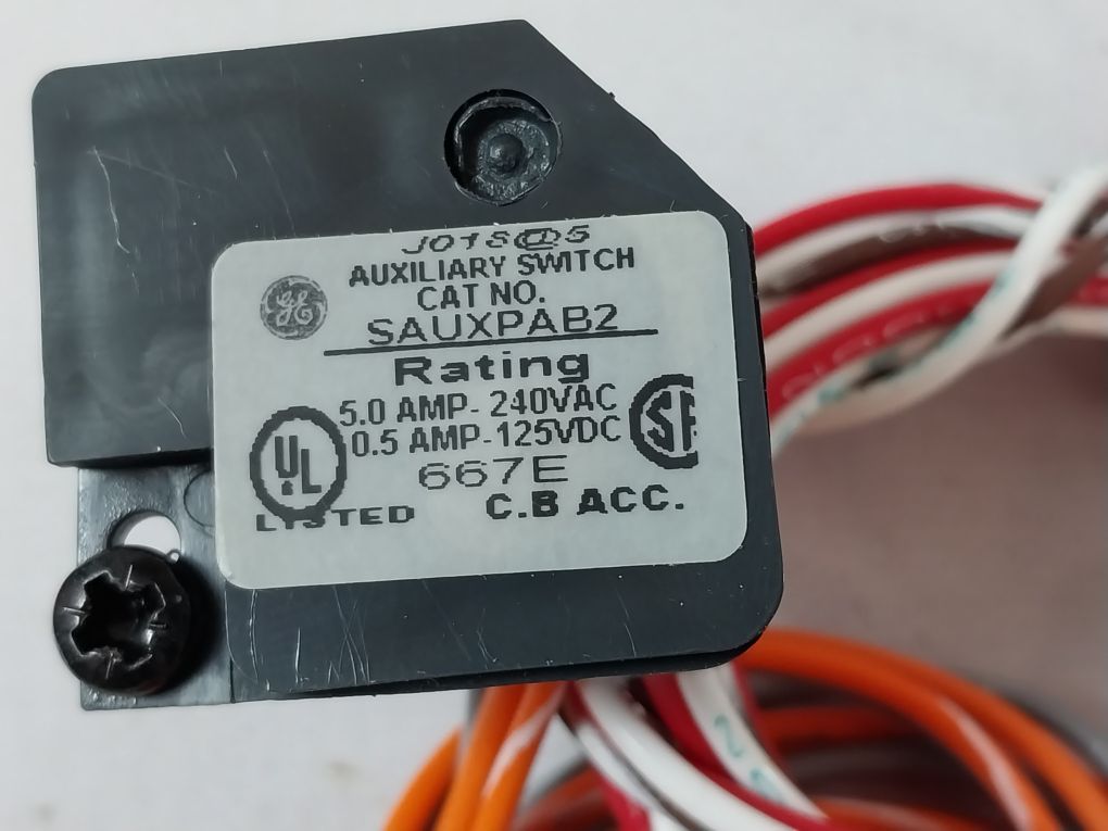 General Electric Sauxpab2 Auxiliary Switch