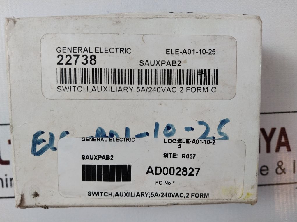 General Electric Sauxpab2 Auxiliary Switch
