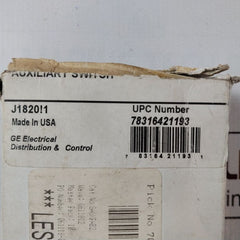 General Electric Sauxpab2 Auxiliary Switch