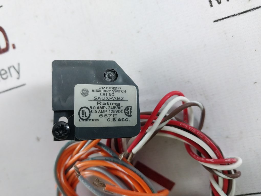 General Electric Sauxpab2 Auxiliary Switch