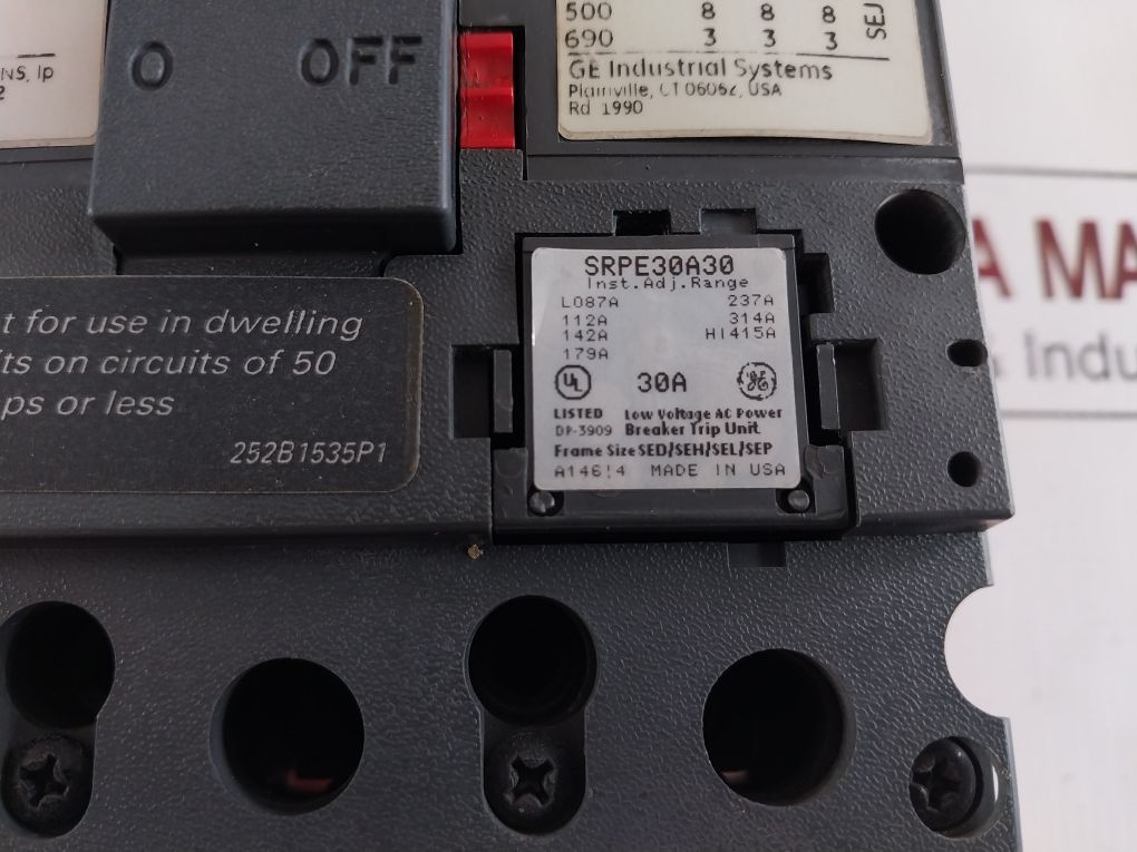 General Electric Sela36At0030 Circuit Breaker 30A