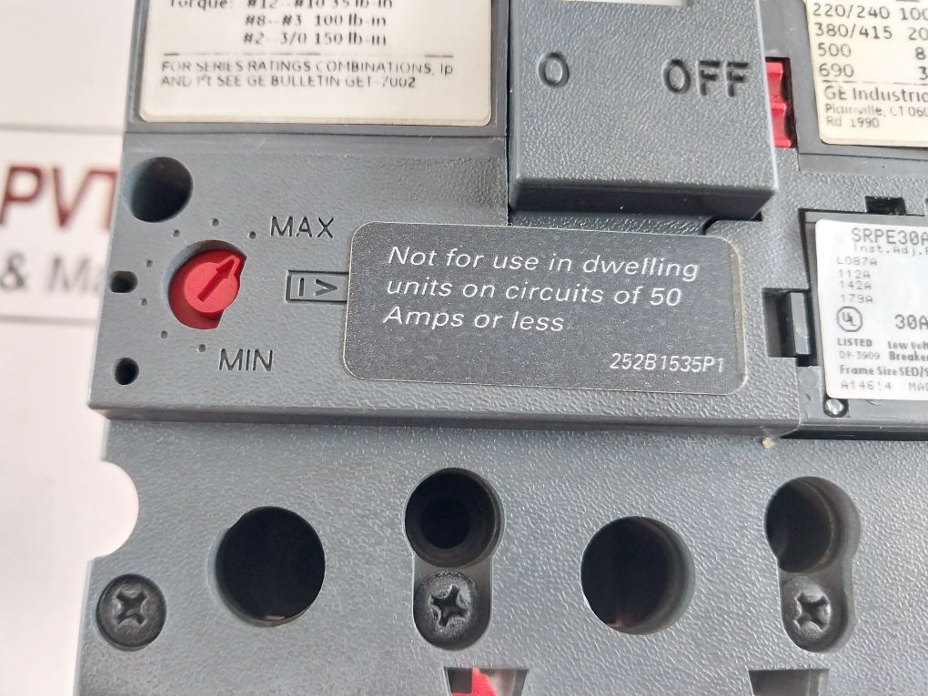 General Electric Sela36At0030 Circuit Breaker 30A