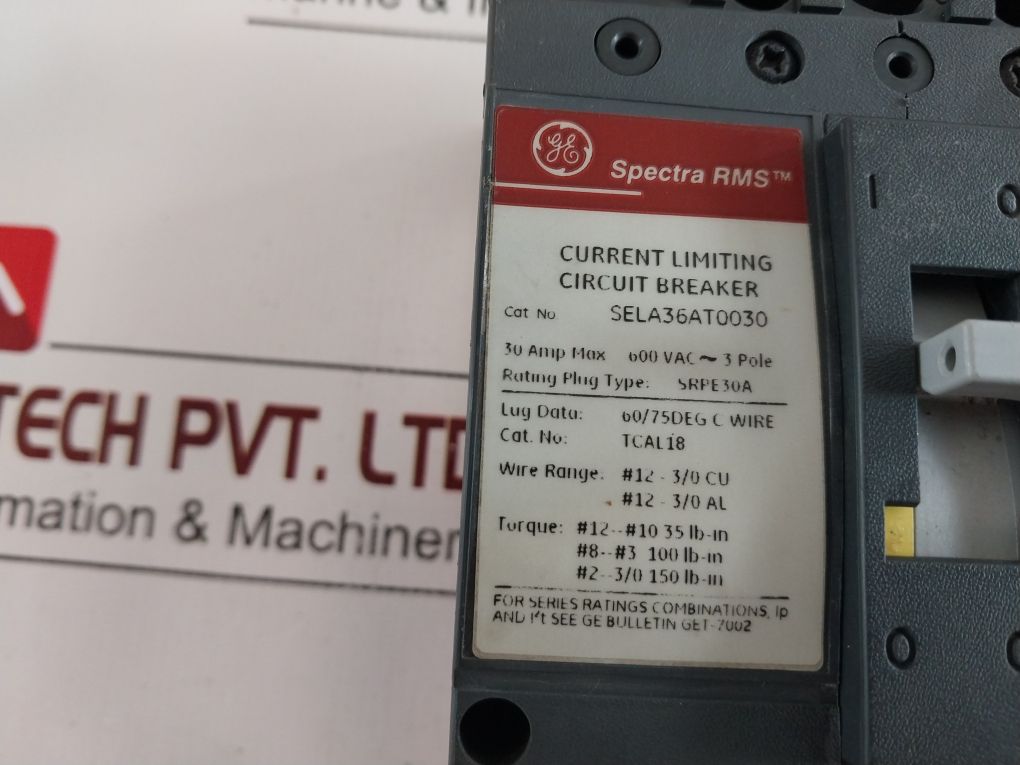 General Electric Sela36At0030 Circuit Breaker 30A