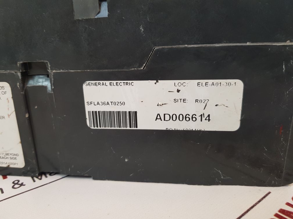 General Electric Sfla36At0250 Current Limiting Circuit Breaker