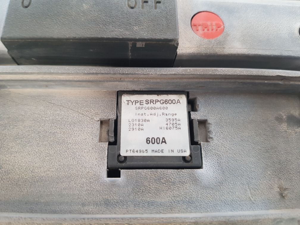 General Electric Sgla36At0600 Current Limiting Circuit Breaker