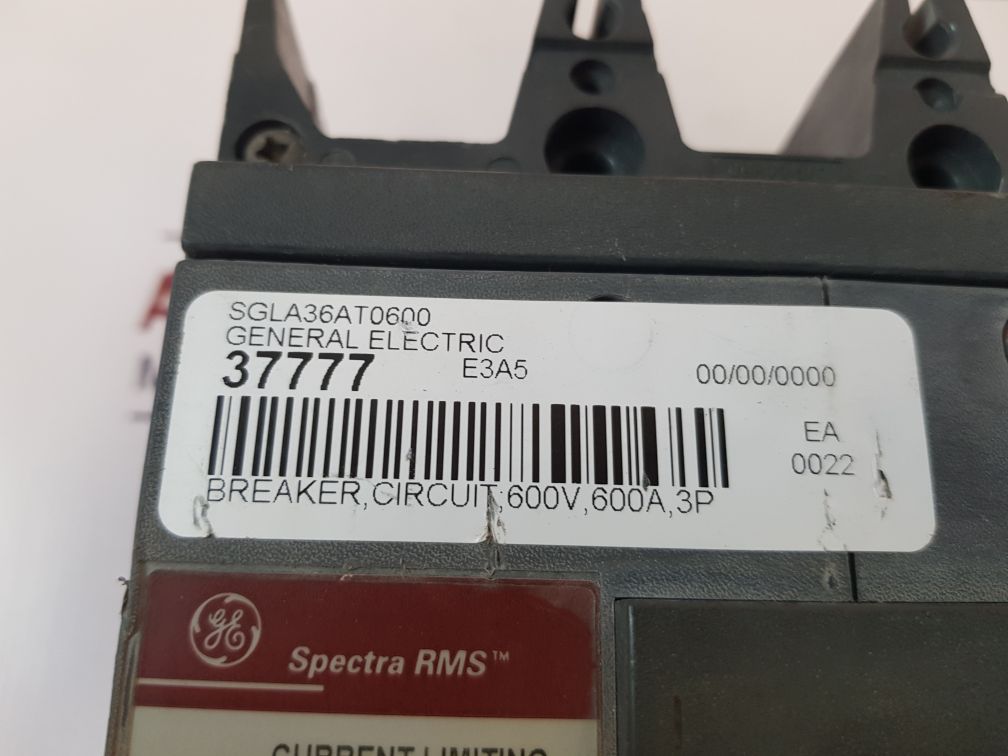 General Electric Sgla36At0600 Current Limiting Circuit Breaker