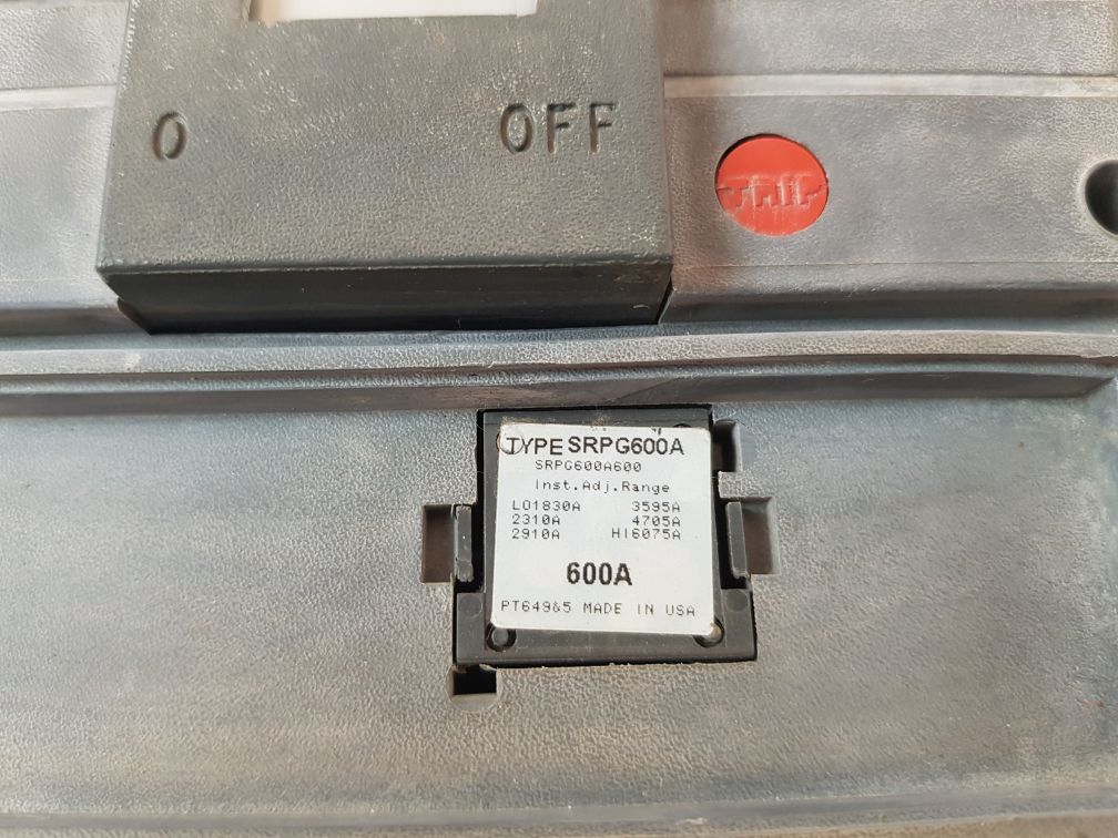 General Electric Sgla36At0600 Current Limiting Circuit Breaker