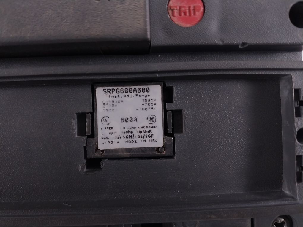 General Electric Sgla36At0600 Current Limiting Circuit Breaker