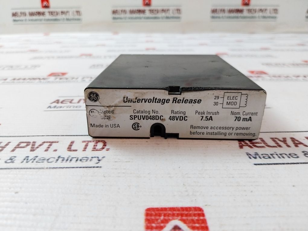 General Electric Spuv048Dc Undervoltage Release 48Vdc