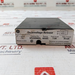 General Electric Spuv048Dc Undervoltage Release 48Vdc