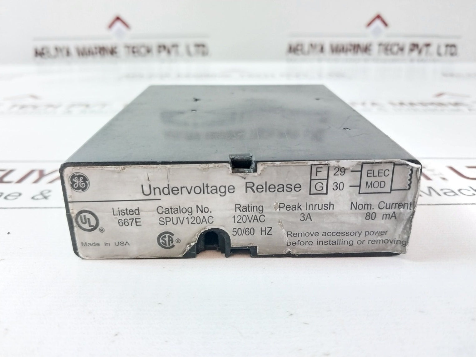 General Electric Spuv120Ac Undervoltage Release