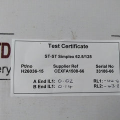 General Electric 110003065 Fibre Optic Cable St 6.6M St-st Simplex 62.5/125