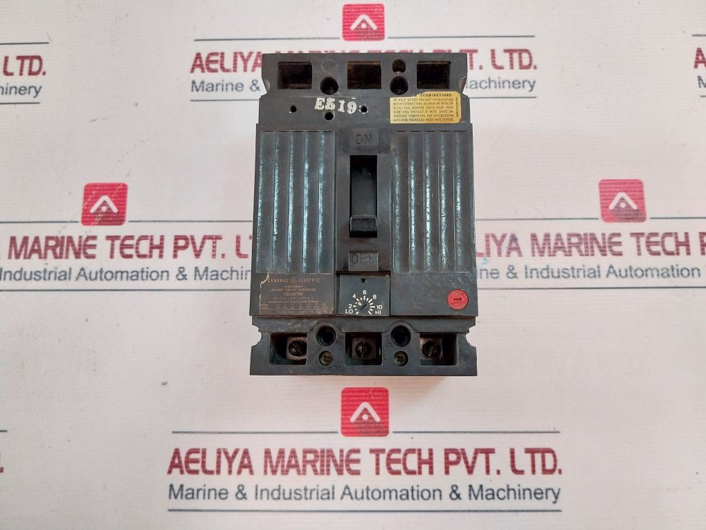 General Electric Tec36100 3 Pole Motor Circuit Protector