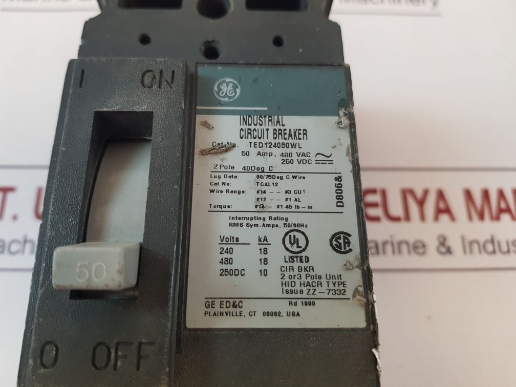 General Electric Ted124050Wl Circuit Breaker