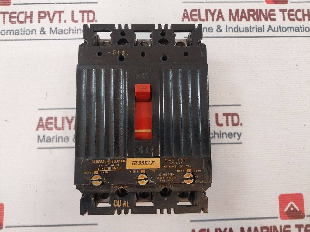 General Electric Thef136M2050 Circuit Breaker 600 V.A.C.