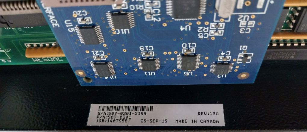 General Electric Wesdac D20 S Logic Panel Module 820-0154 Rev. 7