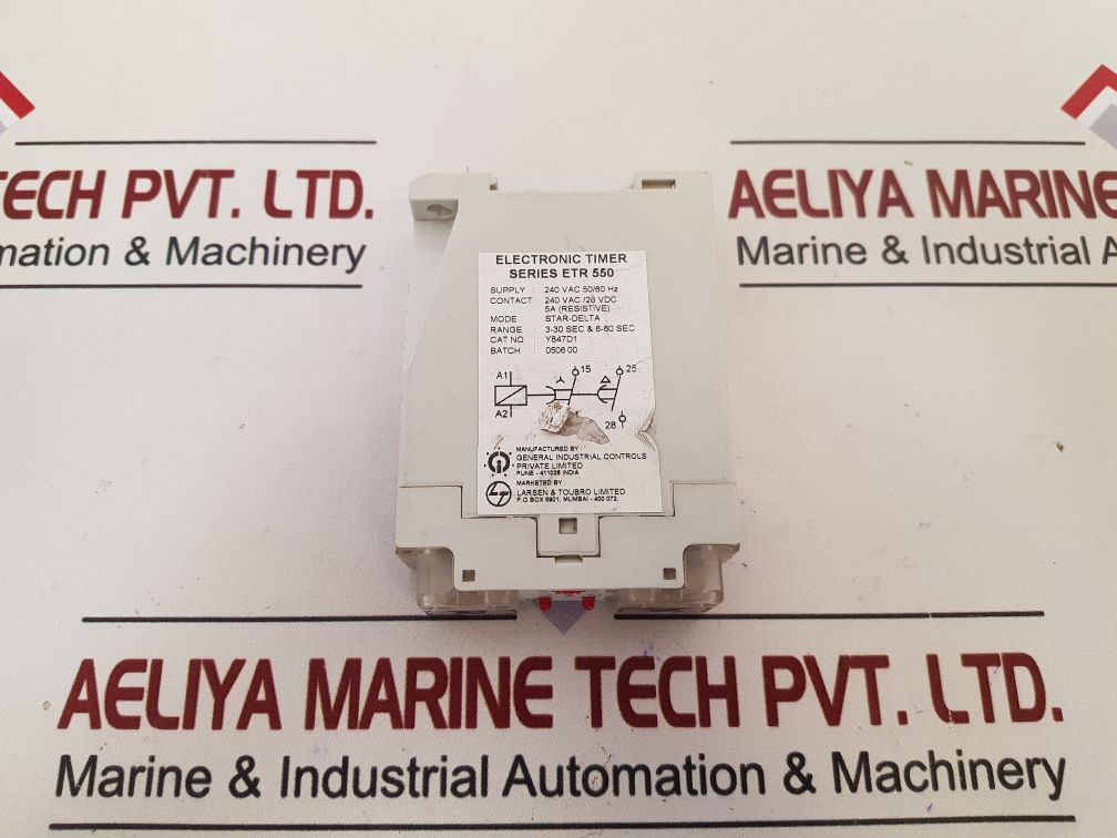 General Industrial Controls Y847D1 Electronic Star Delta Timer 240 Vac