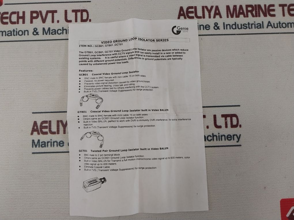 Genie Gcb01 Video Ground Loop Isolator 1294917