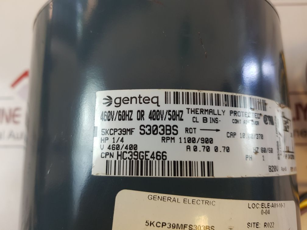 General Electric 5Kcp39Mfs303Bs Condenser Fan Motor