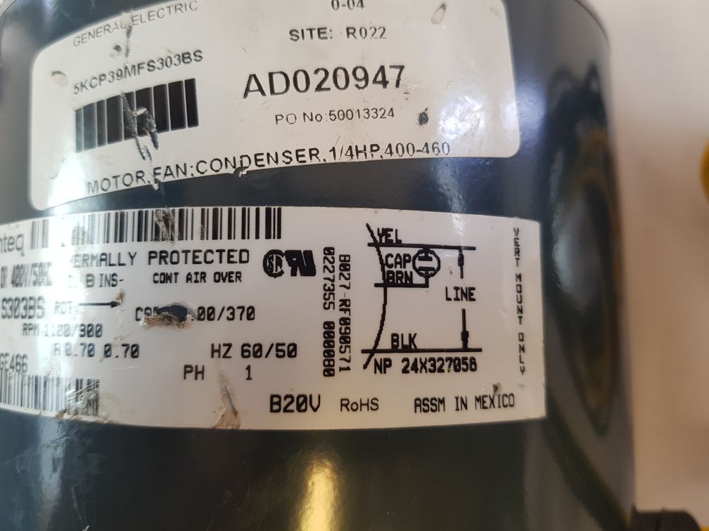 General Electric 5Kcp39Mfs303Bs Condenser Fan Motor