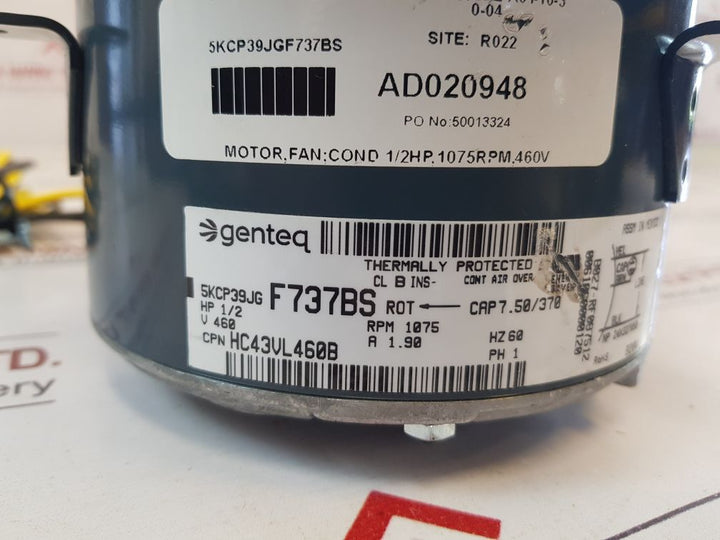 Genteq/General Electric Hc43Vl460B Condenser Fan Motor