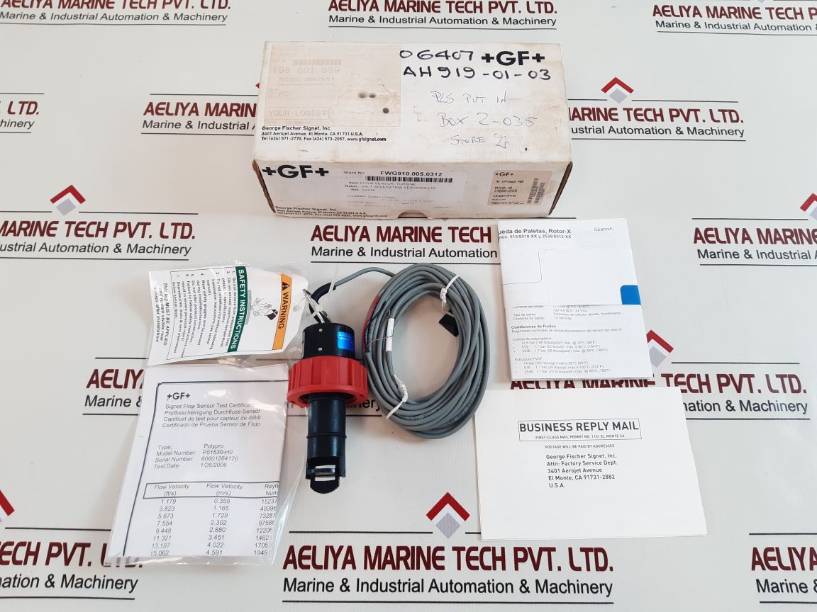 George Fischer Signet P51530-h0 Paddlewheel Sensor/Flow Sensor
