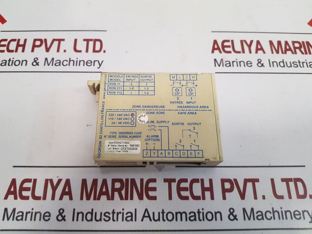 Georgin Rdn 211 Intrinsically Safe Relay