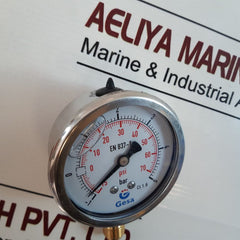 Gesa En 837-1 Cl.1.6 Pressure Gauge -15 To 70 Psi -1 To 5 Bar
