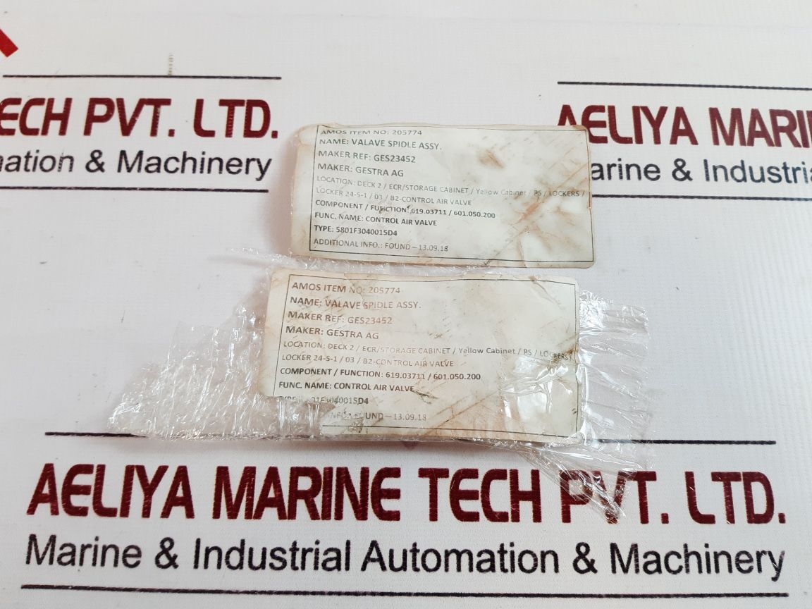 Gestra Ges23452 Valave Spidle Assy.
