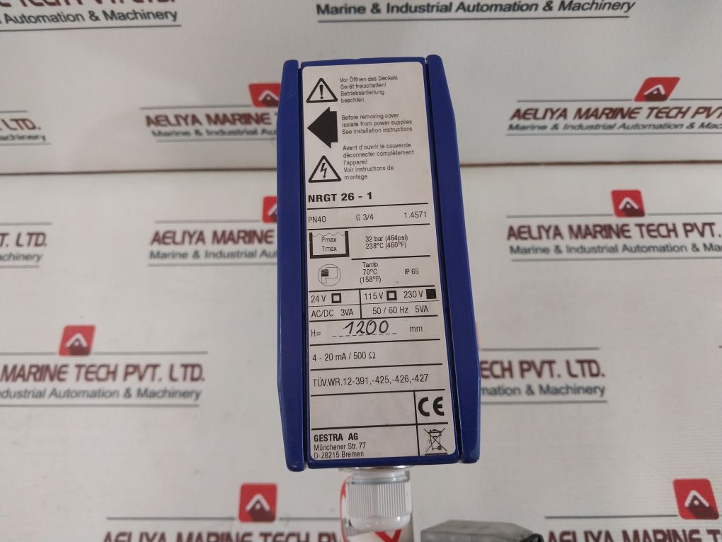 Gestra Nrgt 26-1 Boiler Level Transmitter Nrg 16-11 Pn40