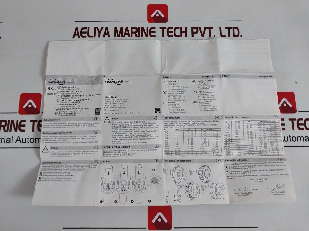 Gestra Rk 71,Dn 65 Hd Valve Pn16Cw617N