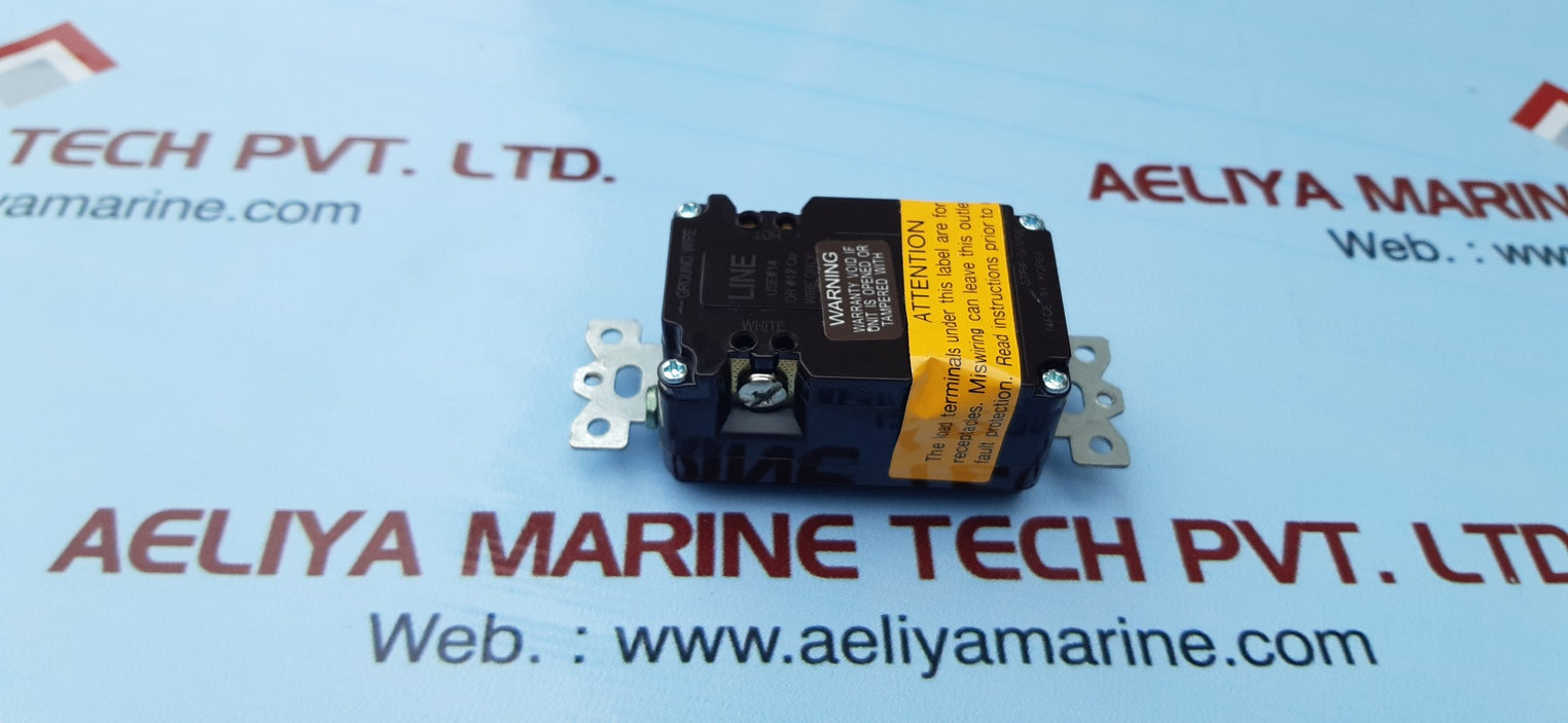 Hubbell ground fault duplex receptacle gfr5252a 