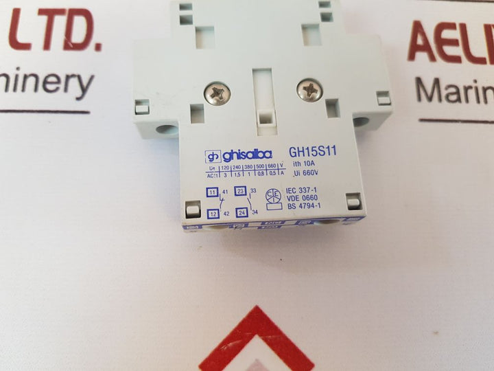 Gh15S11 Ghisalba Gh15S11 Auxiliary Contact
