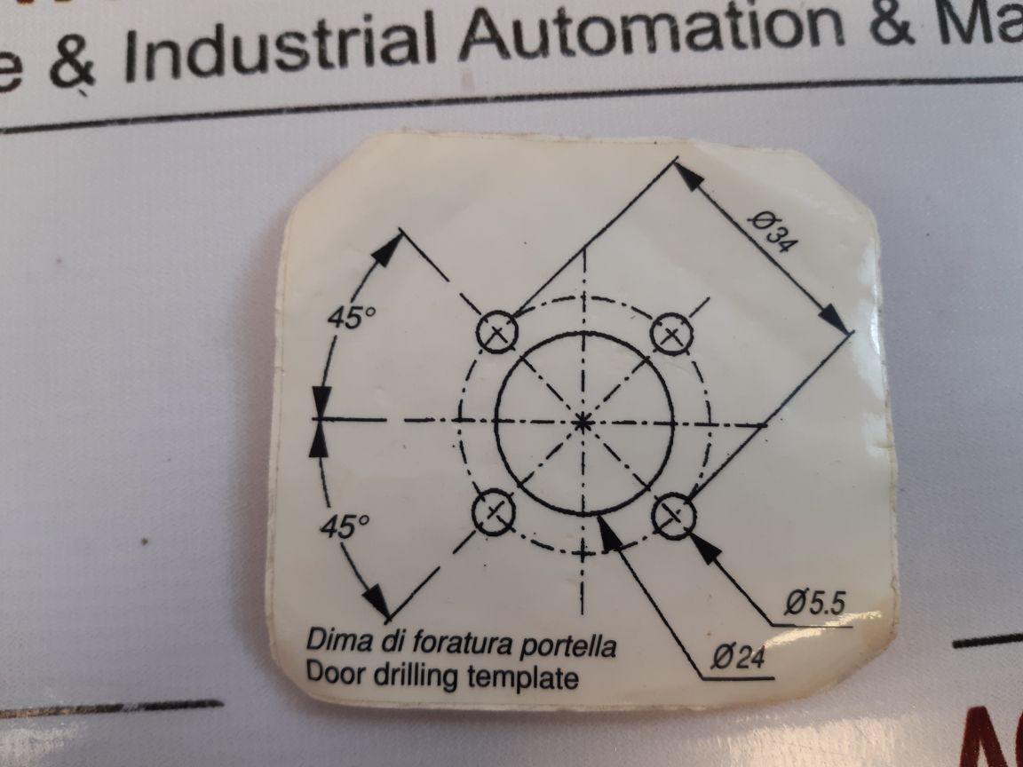 Ghisalba 4148750 Door Drilling With Switch Breaker Handle