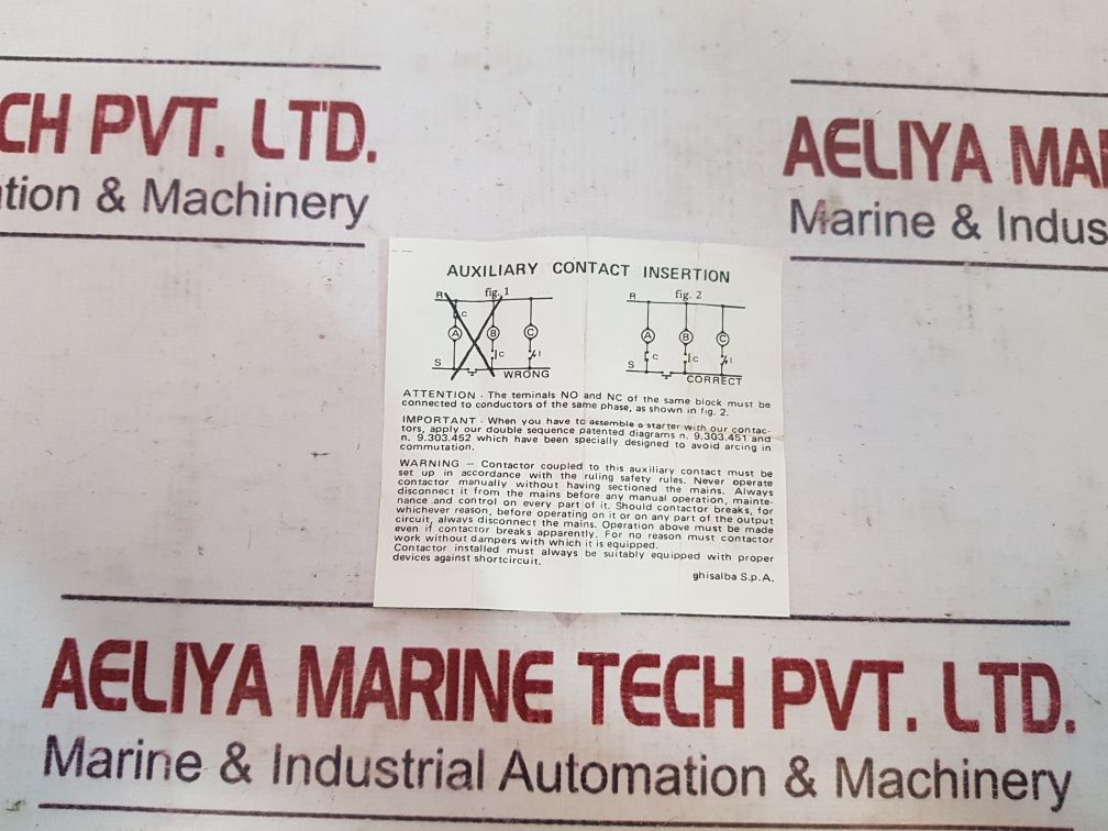 Ghisalba Ea11 Auxiliary Contact Block 4118305
