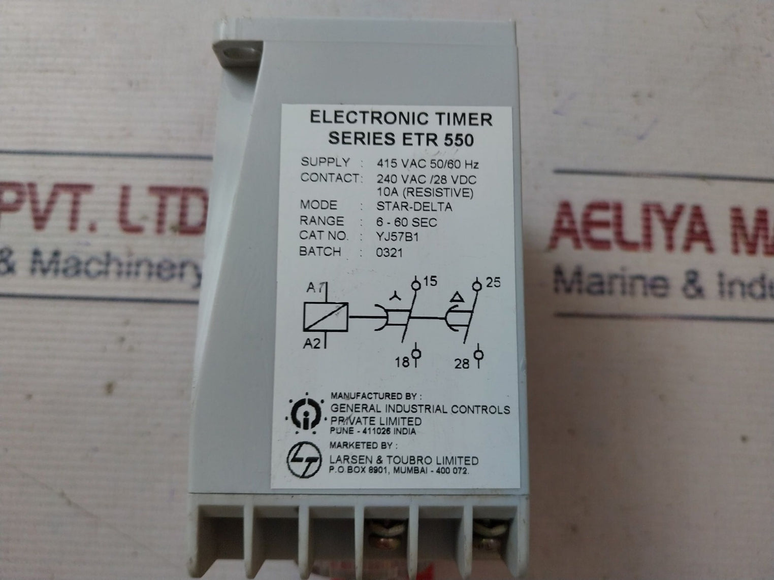 Gic Etr 550 Electronic Timer 6-60 Sec