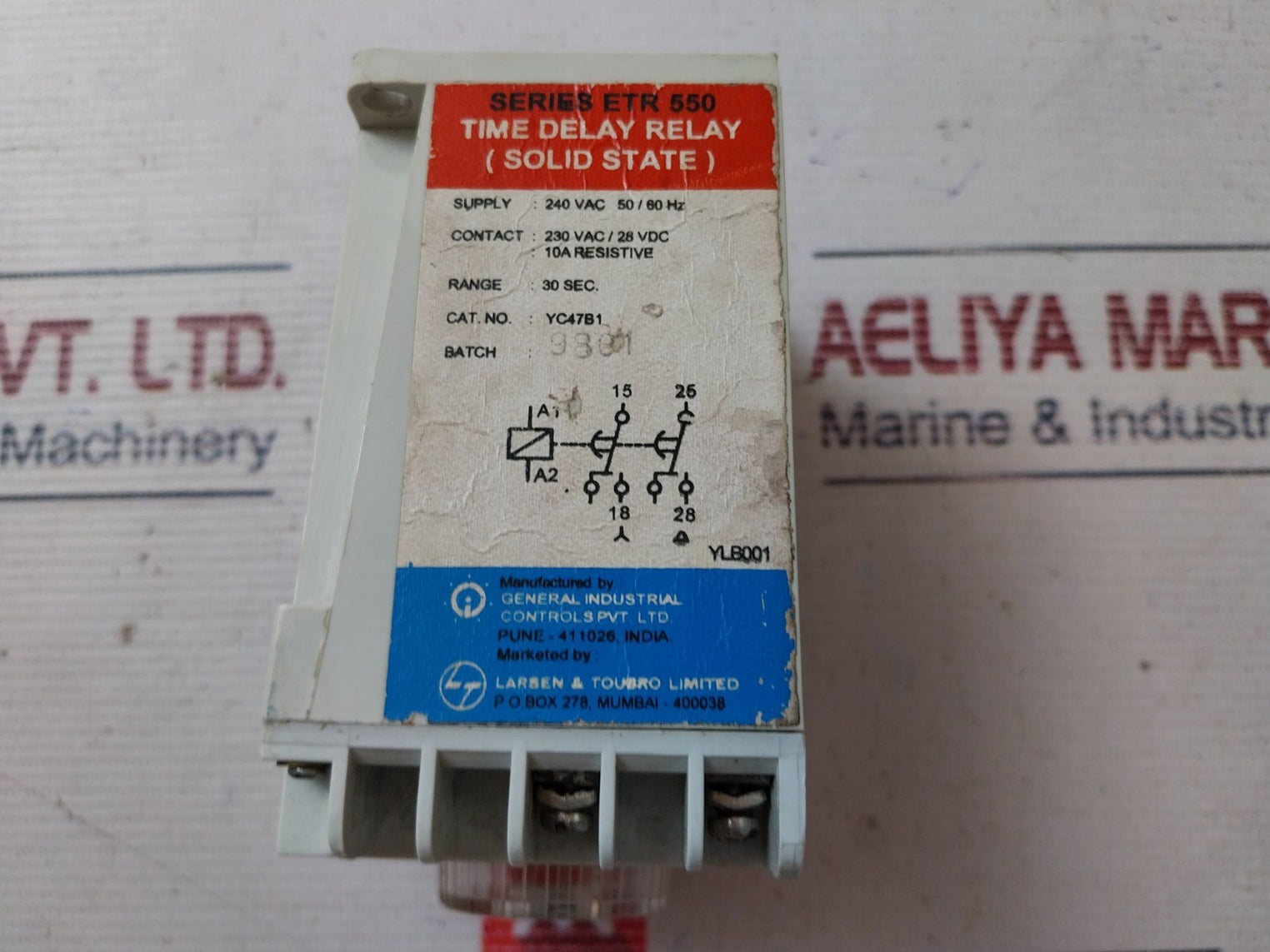 Gic Etr 550 Time Delay Relay 30 Sec
