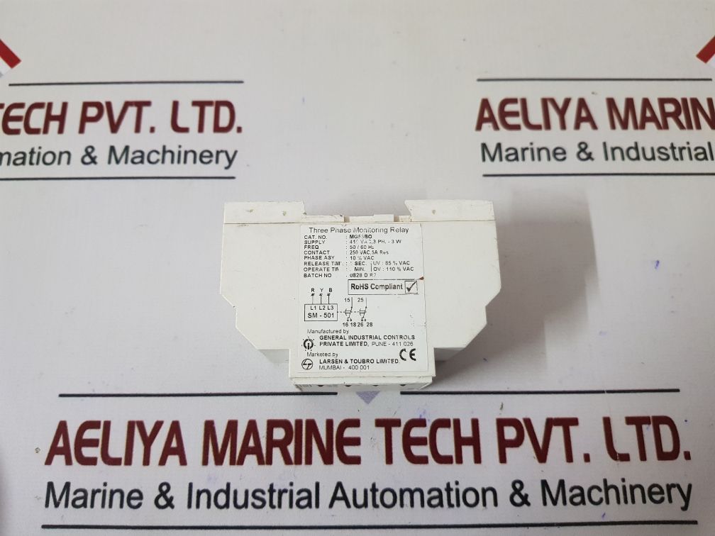 Gic Mg53Bo Three Phase Monitoring Relay 415V Ac