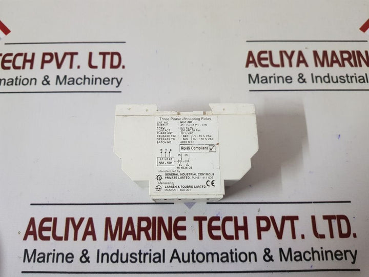 Gic Mg53Bo Three Phase Monitoring Relay 415V Ac