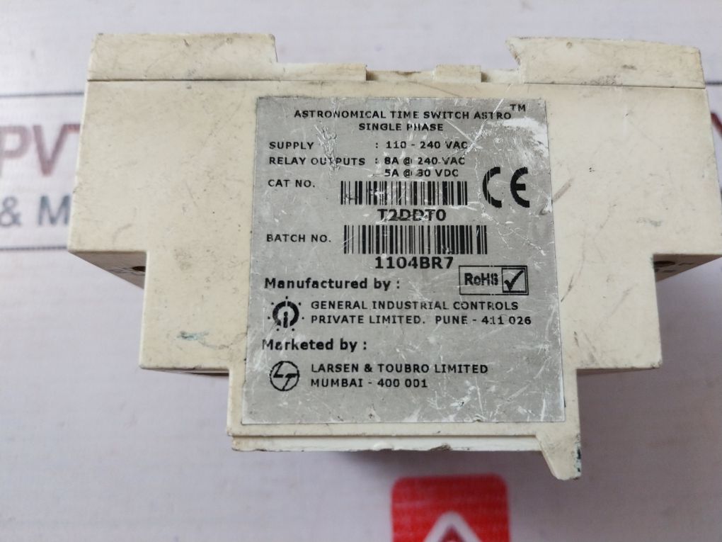 Gic T2Ddt0 Programmable Digital Timer Switch 110-240V Ac 50/60Hz