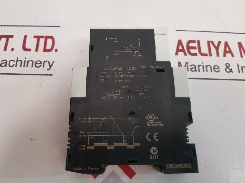 Siemens Simirel 3Ug3 Monitoring Relay 3Ug3535-1Ac50