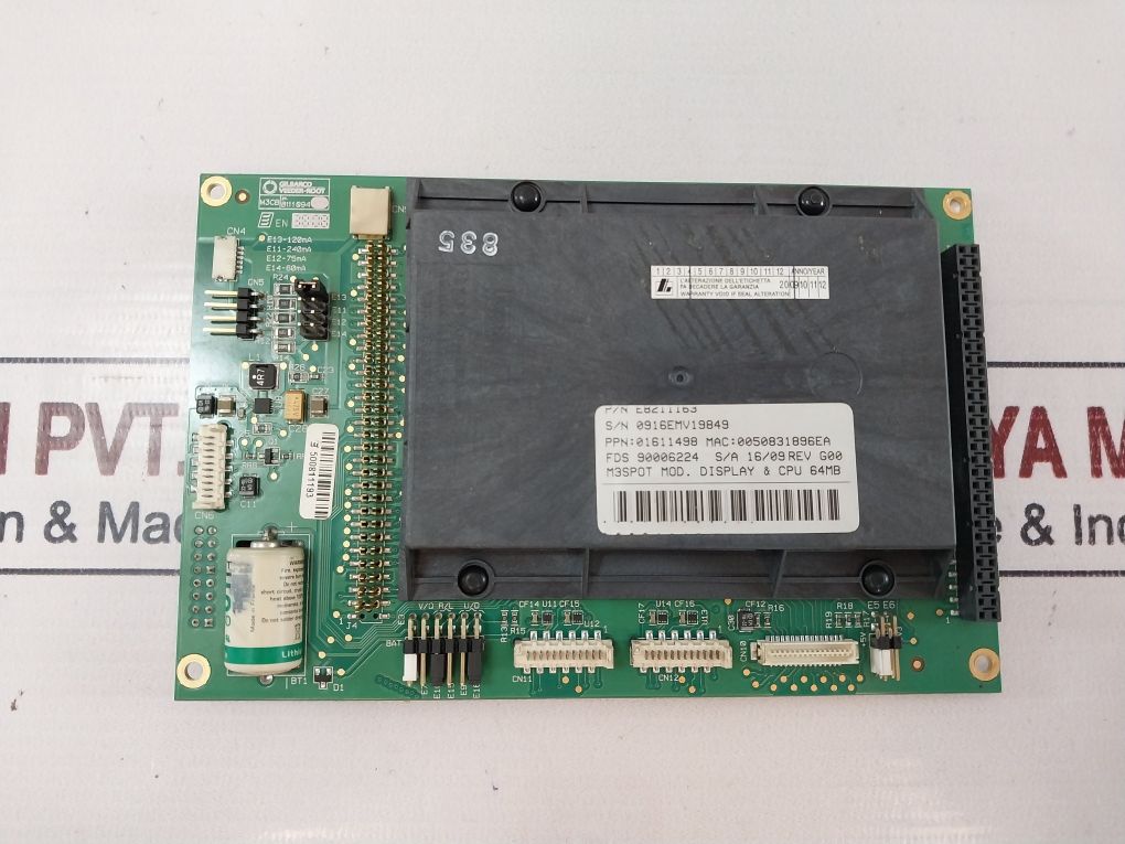 Gilbarco M3Cb 8111094 Cpu Unit Printed Circuit Board E8211163