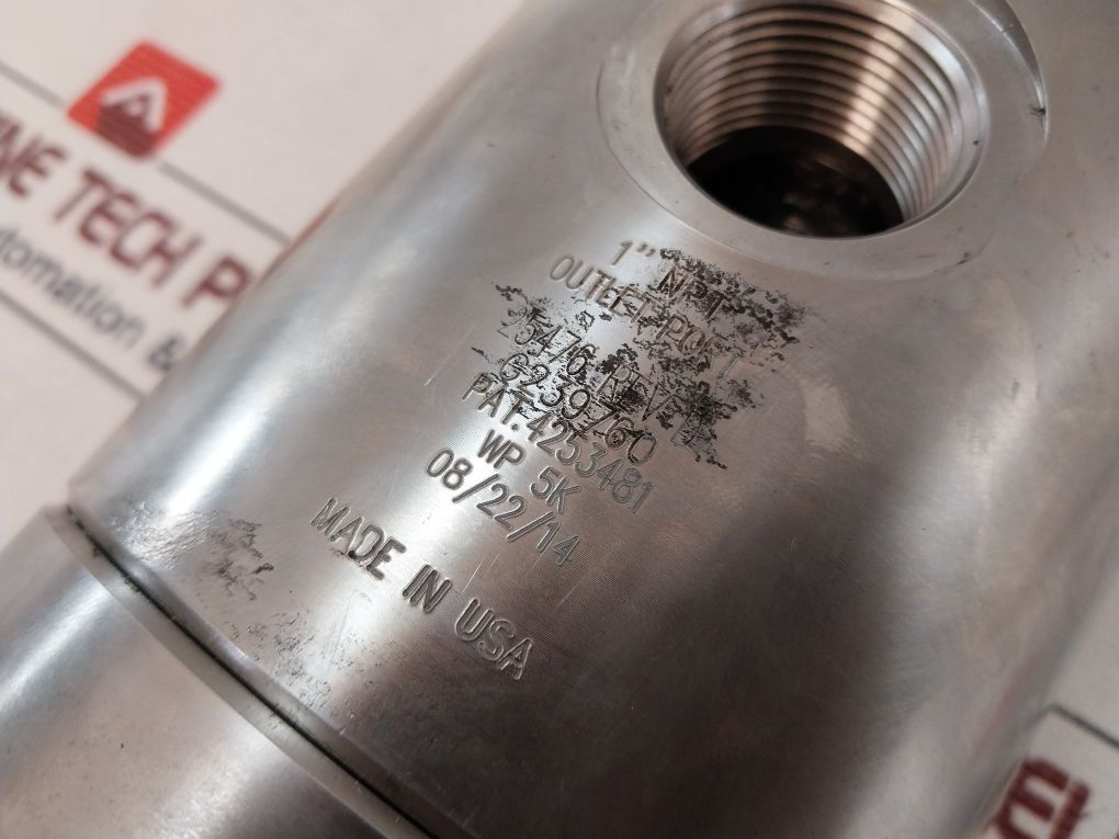 Gilmore 1” Npt Shuttle Valve Rev: D